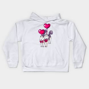 WE WUV YOU DOGGOS CARD PLUS Kids Hoodie